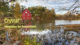  Presentation with civil engineering dam - Amazing presentation design having starrs - mill on a dam backdrop and a  colored foreground