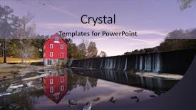  Presentation with atlanta - PPT theme with starrs - starr's mill near atlanta georgia background and a light blue colored foreground