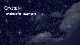  Presentation with space stars - Cool new presentation theme with starry night - stars in the space backdrop and a navy blue colored foreground