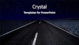  Presentation with starry night - PPT theme enhanced with starry night in desert background and a black colored foreground