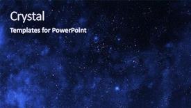  Presentation with space stars - Presentation theme enhanced with starry sky - fantastic abstract background from stars background and a navy blue colored foreground