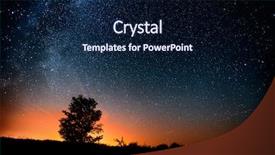  Presentation with high level - Beautiful presentation featuring starry sky and tree high backdrop and a navy blue colored foreground