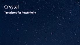  Presentation with night sky - Presentation consisting of starry sky at night background and a navy blue colored foreground