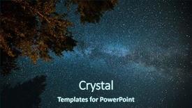  Presentation with galaxy - Amazing PPT theme having starry sky milky way galaxy backdrop and a  colored foreground