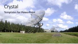  Presentation with second world war - Presentation theme having stars aligning - neatly aligned row of radio background and a sky blue colored foreground