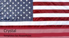  Presentation with stars stripes - Theme featuring stars and stripes american flag background and a  colored foreground