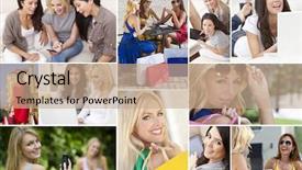  Presentation with new york city - Presentation theme enhanced with stars and stripes flag hash background and a  colored foreground