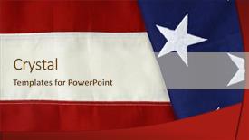  Presentation with stars stripes - Beautiful presentation theme featuring stars and stripes backdrop and a sky blue colored foreground