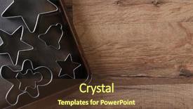  Presentation with group - Cool new presentation theme with stars gingerbread men and bell backdrop and a tawny brown colored foreground