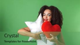  Presentation with cheerful - PPT layouts having holding star shaped and heart background and a  colored foreground