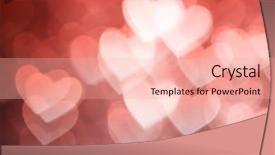  Presentation with shape heart - Theme with pink heart shape holiday photo background and a lemonade colored foreground