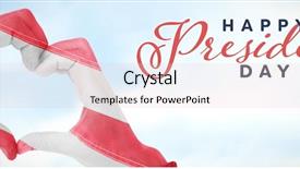  Presentation with heart clouds - Theme with usa flag painted on hands background and a lemonade colored foreground