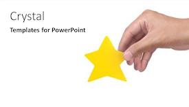  Presentation with classification - Beautiful presentation featuring stars-in-hand-increase-rating backdrop and a white colored foreground