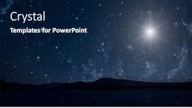  Presentation with christmas jesus christ - Theme consisting of stars-shines-on-the-christmas background and a navy blue colored foreground
