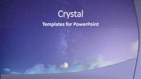  Presentation with galaxy - Presentation theme featuring stars space - universal milky way galaxy background and a violet colored foreground