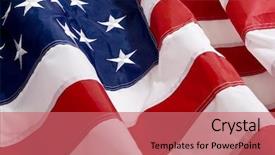  Presentation with stars stripes - Amazing PPT theme having stars stripes - american flag background backdrop and a coral colored foreground