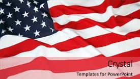  Presentation with stars stripes - Theme having stars stripes - us flag background and a red colored foreground