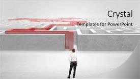  Presentation with ready - PPT layouts having start business - businessman getting ready to enter background and a light gray colored foreground