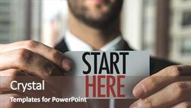  Presentation with kilroy was here - Audience pleasing presentation theme consisting of start here backdrop and a tawny brown colored foreground