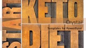 Presentation with ketogenic diet - Colorful presentation theme enhanced with start-keto-diet-concept-isolated backdrop and a gold colored foreground
