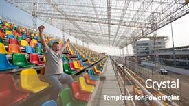  Presentation with city roads - Theme enhanced with map of uzbekistan with surrounding region on planet earth 3d illustration with highly detailed planet surface elements of this image furnished by nasa background and a coral colored foreground