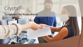  Presentation with team planning - PPT theme having start-up-business-team background and a soft green colored foreground