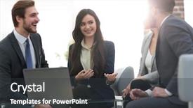  Presentation with women leader - Cool new presentation theme with start up of enterprise women backdrop and a  colored foreground