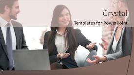  Presentation with women leader - Presentation design enhanced with start up of enterprise women leader the new company self-confid background and a lemonade colored foreground