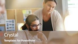  Presentation with multicultural people together - PPT layouts with start-up people working together background and a  colored foreground