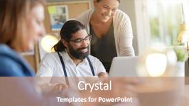  Presentation with working together - Theme with start-up people working together background and a  colored foreground