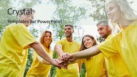  Presentation with team building - Amazing slide deck having start-up team does backdrop and a soft green colored foreground