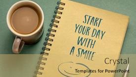  Presentation with positivity - Amazing presentation theme having start-your-day backdrop and a yellow colored foreground