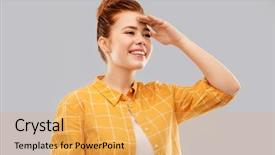  Presentation with new beginnings - Audience pleasing slide deck consisting of starting - new beginnings and people concept backdrop and a yellow colored foreground