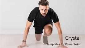  Presentation with healthy - Presentation theme enhanced with starting - portrait of a healthy mature background and a  colored foreground