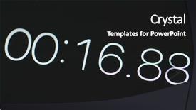  Presentation with timer - Presentation theme enhanced with starting digital timer background and a black colored foreground