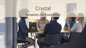  Presentation with team meeting - Slide deck having startup business team on meeting background and a lemonade colored foreground