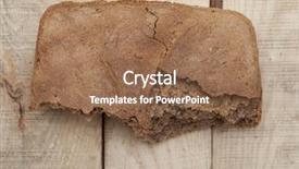  Presentation with homemade pastry apple pie pies - PPT theme with starvation - homemade rye bread broken background and a tawny brown colored foreground