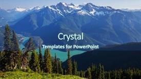  Presentation with lake - Beautiful slides featuring state - diablo lake washington backdrop and a ocean colored foreground