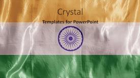  Presentation with wind - Beautiful PPT theme featuring state-flag-fluttering backdrop and a yellow colored foreground