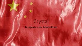  Presentation with wind - Presentation design having state-flag-fluttering background and a red colored foreground