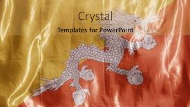  Presentation with wind - Cool new PPT theme with state-flag-fluttering backdrop and a yellow colored foreground