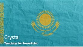  Presentation with wind - Slides featuring state-flag-fluttering background and a teal colored foreground