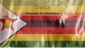  Presentation with wind - Audience pleasing presentation design consisting of state-flag-fluttering backdrop and a yellow colored foreground