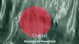  Presentation with wind - Presentation theme consisting of state-flag-fluttering background and a ocean colored foreground