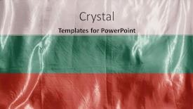  Presentation with wind - Beautiful presentation design featuring state-flag-fluttering backdrop and a light gray colored foreground