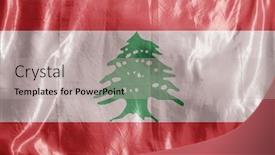  Presentation with wind - Presentation design enhanced with state-flag-fluttering background and a light gray colored foreground