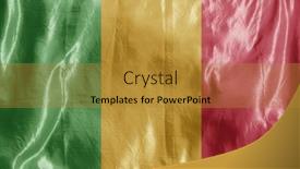  Presentation with wind - Cool new slide deck with state-flag-fluttering backdrop and a gold colored foreground