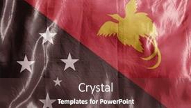  Presentation with wind - Beautiful PPT layouts featuring state-flag-fluttering backdrop and a tawny brown colored foreground