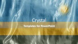  Presentation with wind - Slide set consisting of state-flag-fluttering background and a teal colored foreground