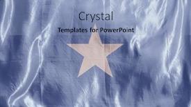  Presentation with wind - Beautiful presentation design featuring state-flag-fluttering backdrop and a light blue colored foreground